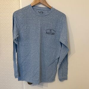 Salt Life Heather Blue Long Sleeve Tee